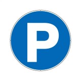 Semn parcare, autoadeziv, 256mm