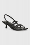 Cumpara ieftin Vagabond Shoemakers sandale de piele JONNA culoarea negru