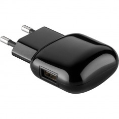 Alimentator 230V Quick Charge 1x USB 2A negru Goobay