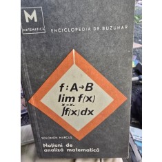 NOTIUNI DE ANALIZA MATEMATICA - SOLOMON MARCUS