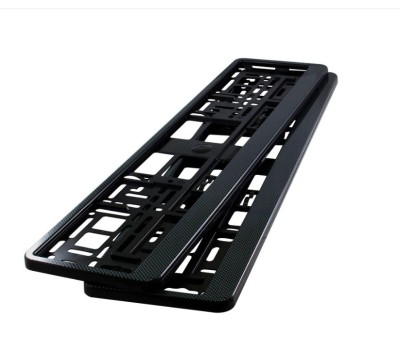 Set 2 bucati suport numar inmatriculare auto HP culoare rama carbon 8x surub foto
