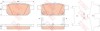 Set placute frana,frana disc SUZUKI SX4 S-Cross (2013 - 2016) TRW GDB3529