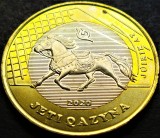 Cumpara ieftin Moneda exotica bimetal 100 TENGE - KAZAHSTAN, anul 2020 *cod 1992 = Juirik At, Asia