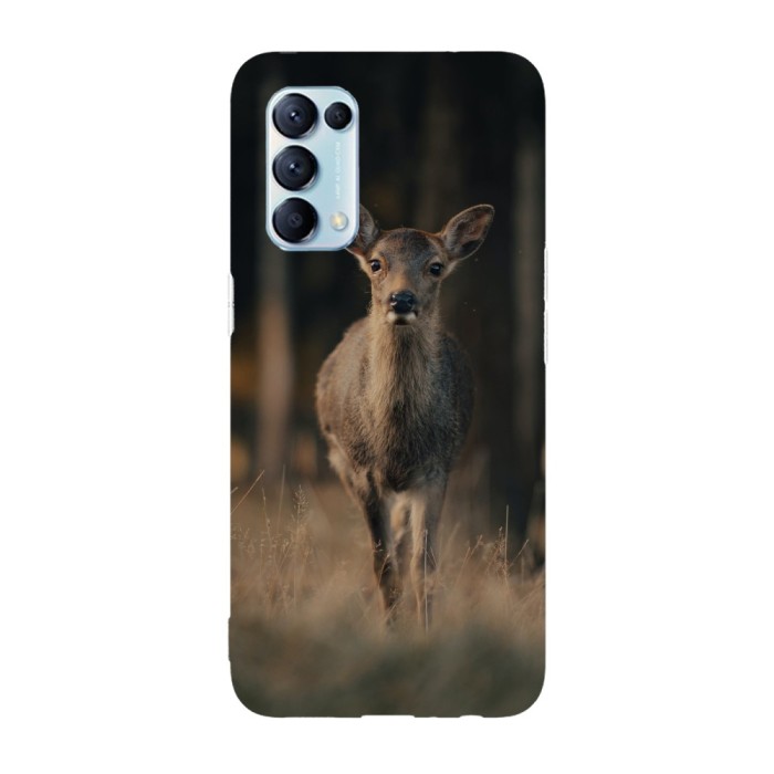 Husa compatibila cu Oppo A76 model Curious deer, Silicon, TPU, Viceversa