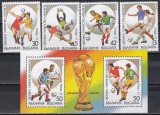 Bulgaria 1989 - Cupa Mondială de fotbal - Italia, Serie + Colita, MNH, Nestampilat