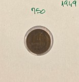 750 Uniunea Sovietica URSS Soviet Union Russia 1 Kopeck copeica 1949 Y#112