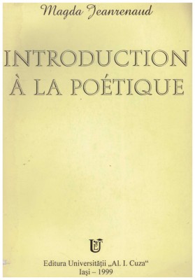 Magda Jeanrenaud - Introduction a la poetique - 129386 foto
