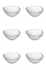 Set boluri, 6 piese, 310 ml, Sticla, Transparent