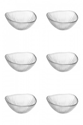 Set boluri, 6 piese, 310 ml, Sticla, Transparent foto