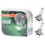 Becuri auto H7 12V 55W Px26d, Set 2 becuri Osram H7 UltraLife 64210ULT-HCB, OSRAM&reg;