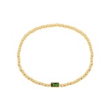 Cumpara ieftin Bratara placata cu aur din inox elastica Golden Beads