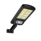 Lampa solara de gradina 8 COB, senzor de miscare, control usor cu telecomanda, buton on/off, Oem