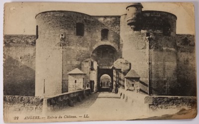 Carte Postala , Angers ( Entree de Chateau ) foto
