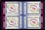 Cumpara ieftin RO 2005 LP 1696a ,&quot;Summit-ul Soc. Info. Tunis &quot;, bloc 4,tip 1, tete-beche, MNH, Nestampilat