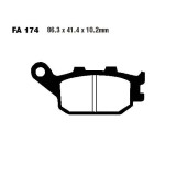 Placute de frana FA174V, Semi-Sinter, EBC Cod Produs: MX_NEW 7377036MA