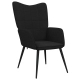 Cumpara ieftin Scaun de relaxare, negru, material textil