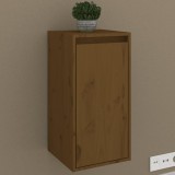 Gossi dulap de perete, maro miere, 30x30x60 cm, lemn masiv de pin