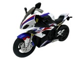 Motocicleta de curse BMW S1000RR replica cu lumini sunete si suspensii 1/10