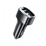 Incarcator Auto Yesido Y47, 49W, 3A, 2 x USB-A - 1 x USB-C, Negru, Universal