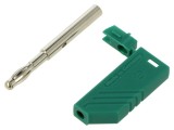 Conector banană 4mm 24A verde