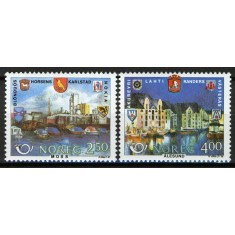 Norvegia 1986 - Orase, vederi, serie neuzata