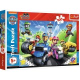 PUZZLE TREFL 100 PIESE PATRULA CATELUSILOR CATELUSII PE MOTOCICLETE