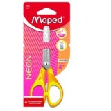 Foarfeca Maped Essentials Neon, 13 cm blister, culoare galben/portocaliu