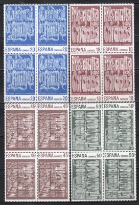 Spania 1988 - Patrimoniul Mondial UNESCO, Bloc de 4, MNH foto