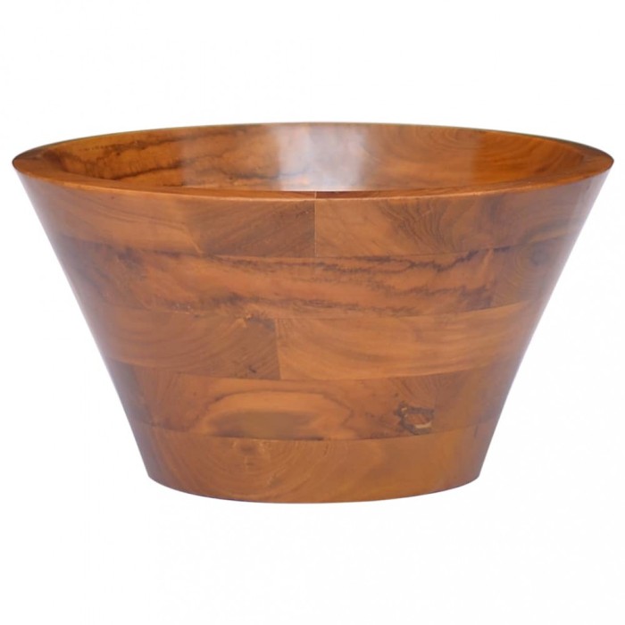 vidaXL Chiuvetă, &Phi;40x20 cm, lemn masiv de tec 326161