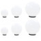 Set lampi glob cu LED, 6 buc., 20/30/40 cm, PMMA, sferic
