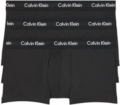 Boxeri Calvin Klein pentru barbati, pachet de 3, negru, Marimea L (91-97cm) - OUTLET foto