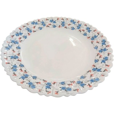 Set 6 Farfurii Adanci Opal Alb Model Clover 23cm CNN50166 foto