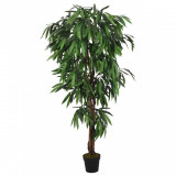 VidaXL Arbore de mango artificial 600 de frunze 150 cm verde