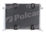 Condensator AC Suzuki Grand Vitara 192005; motor 2.0 TD, 2.7 V6, dimensiuni [mm]: 605x450x16, uscator integrat, iesire 10,1mm, intrare 15,5mm;