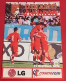 Program meci fotbal DINAMO BUCURESTI - FC NATIONAL BUCURESTI (21.10.2001)-poster BOLOHAN