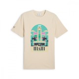 Formula 1 tricou de bărbați Miami GP beige F1 Team 2025 - L