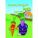 Carte de colorat cu abțibilduri - Legume, Ars Libri