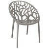 SCAUN TERASA BISTRO, JUMI, ALBERO, PP, GRI, 58X56X80 CM