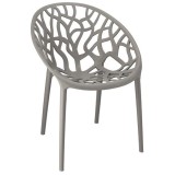 Cumpara ieftin SCAUN TERASA BISTRO, JUMI, ALBERO, PP, GRI, 58X56X80 CM