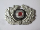 Germania nazistă cuc/semn de arma cascheta ofiter Wehrmacht,dimensiuni:63 x 44 mm