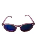 Ochelari de soare dama, UV400, Plastic, Albastru, Oem