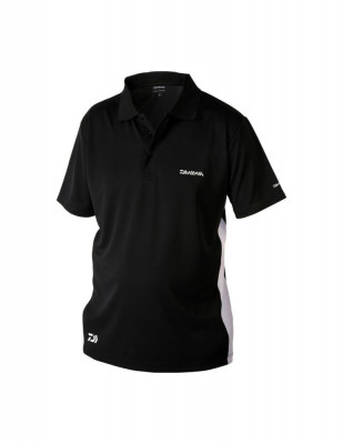 Tricou Daiwa Polo Negru,Marime M foto