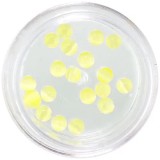 Cumpara ieftin Decorații de unghii galben deschis, 3mm - strasuri rotunde, INGINAILS