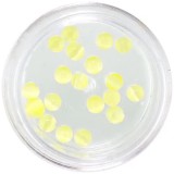 Cumpara ieftin Decorații de unghii galben deschis, 3mm - strasuri rotunde