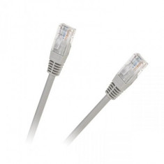 Cablu CAT5e UTP 5m patchcord retea CCA 2x RJ45 neecranat gri