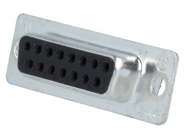 Conector D-Sub 15 pini mamă, cablu