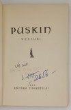 VERSURI de PUSKIN , COLECTIA CELE MAI FRUMOASE POEZII , 1960
