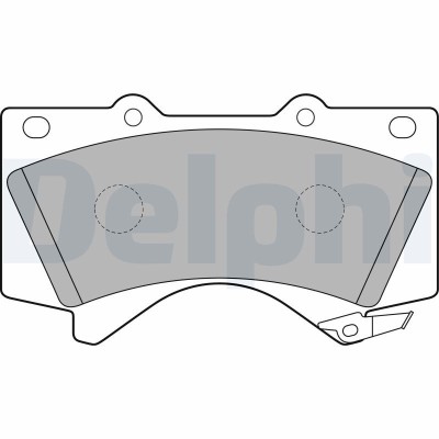 DELPHI LP2134 set placute frana,frana disc foto