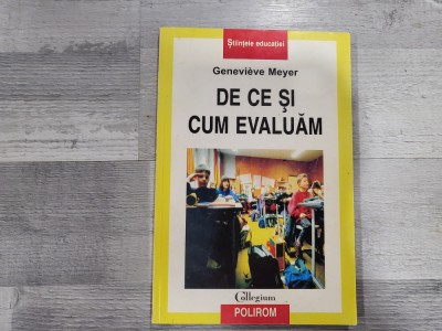 De ce si cum evaluam de Genevieve Meyer foto