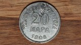 Muntenegru - moneda de colectie ultra rara - 20 para 1906 - a fost medalion